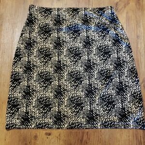 kenneth cole new york stretch abstract skirt euc